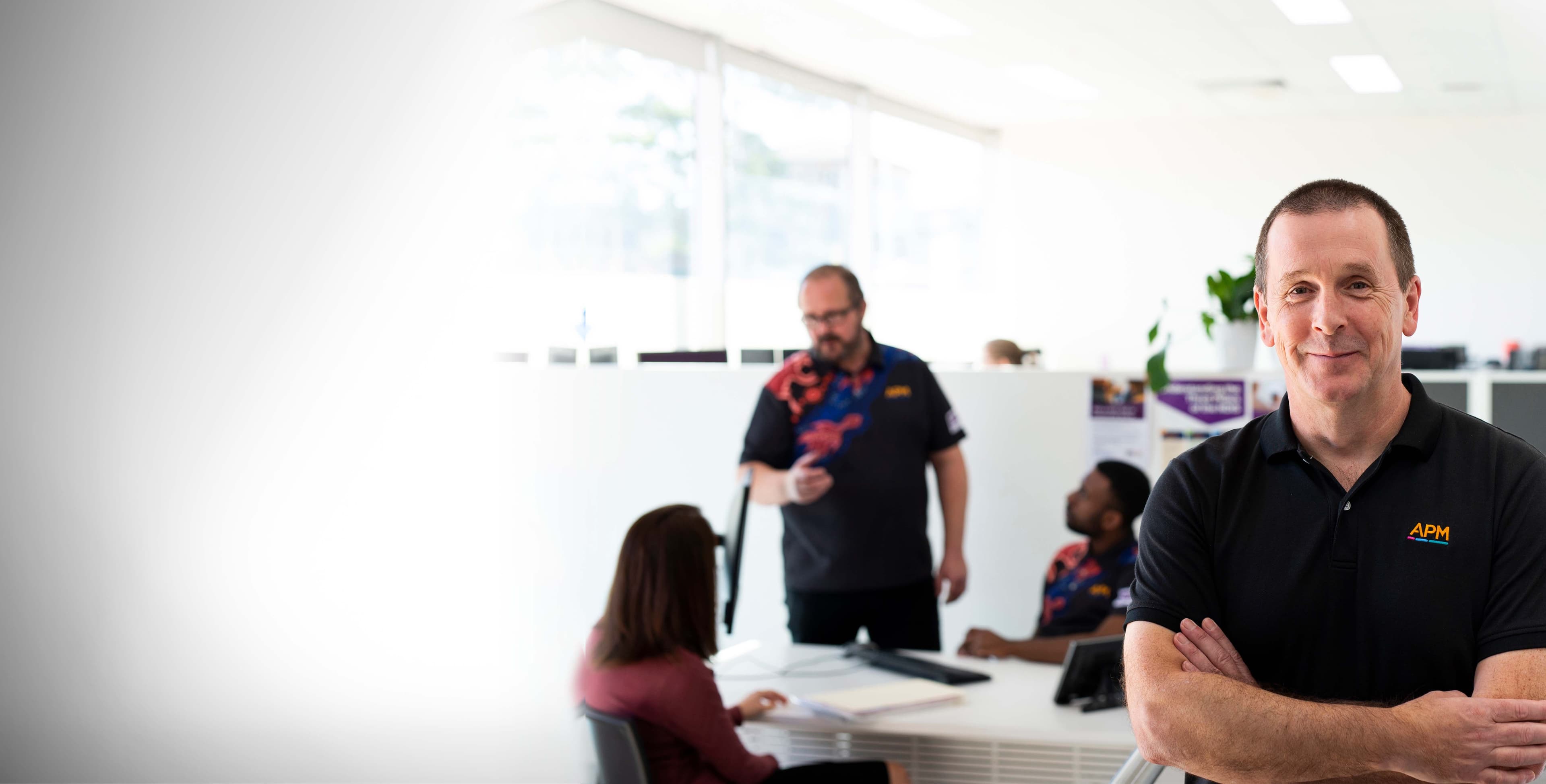 APM NDIS Services Male Staff Member Hero Image