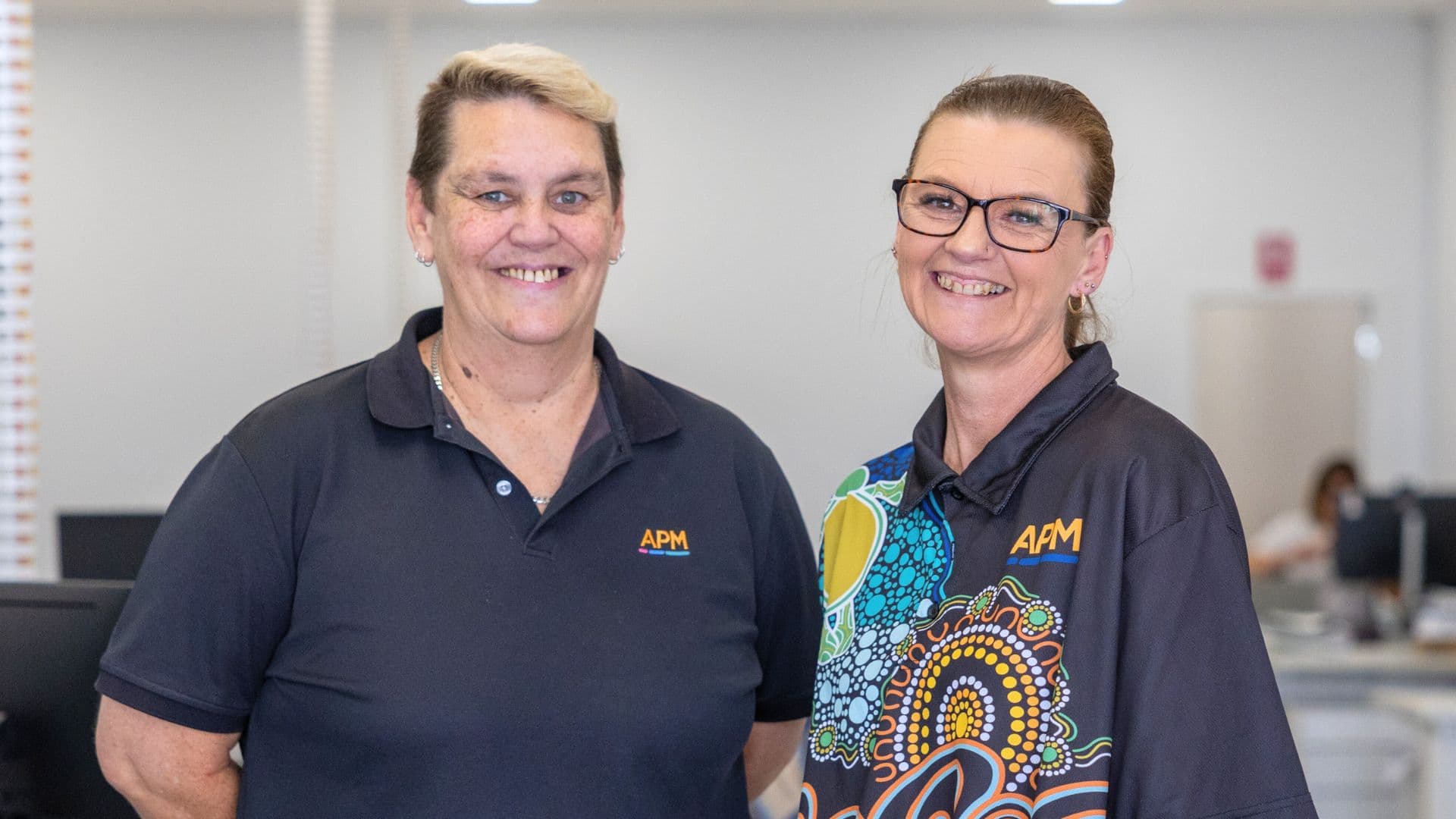 Rochelle from People and Culture with an APM employment consultant