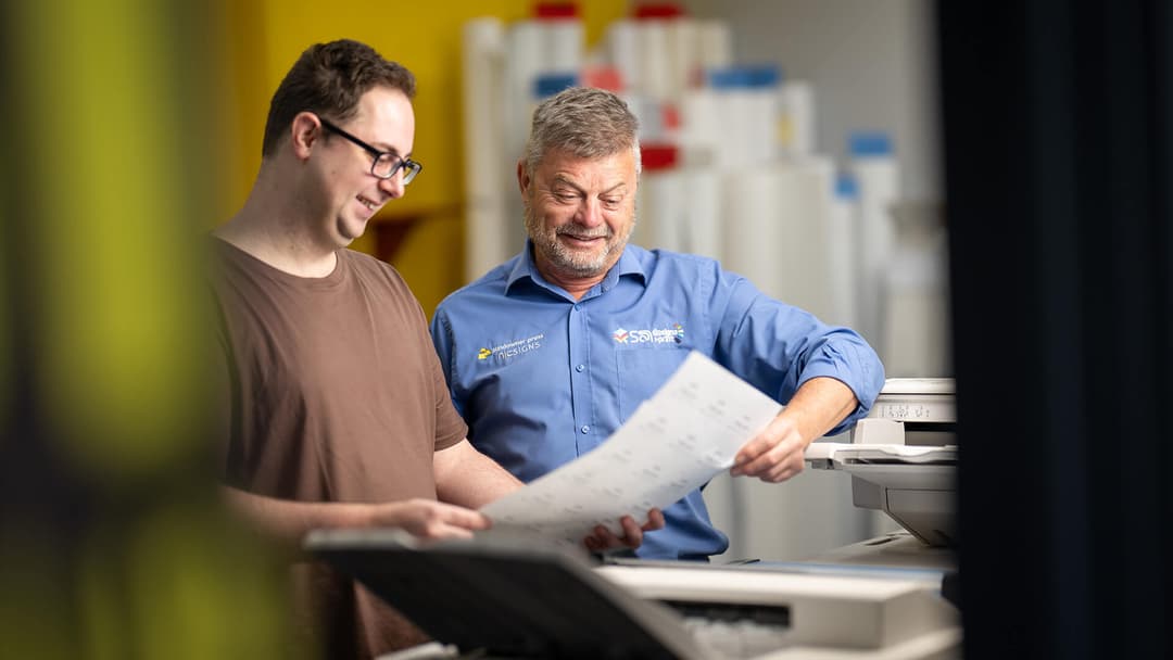 Inclusive Employment Australia participant with an employer