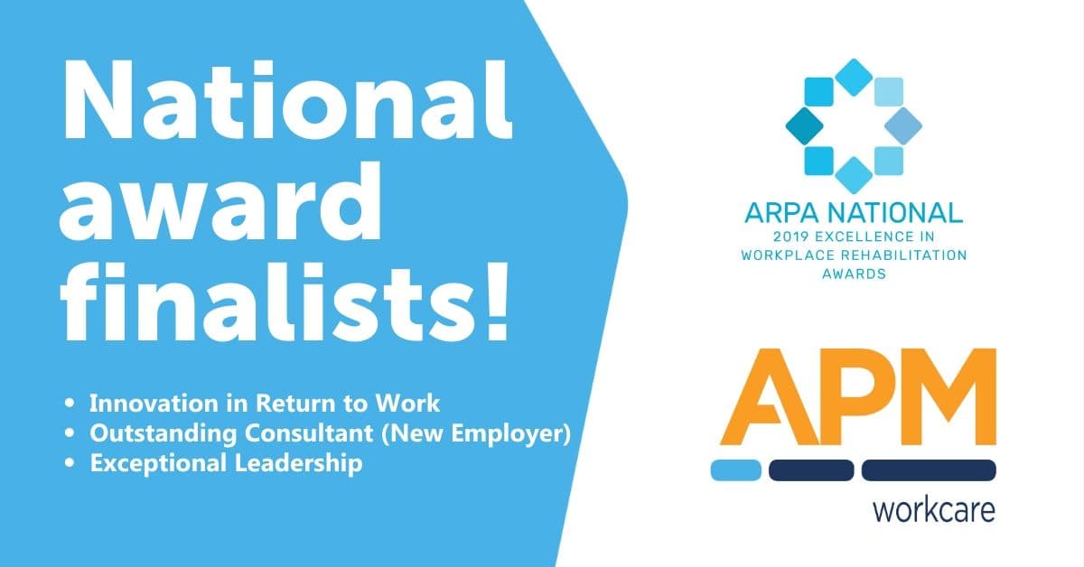 APM named finalist in three national rehab awards
