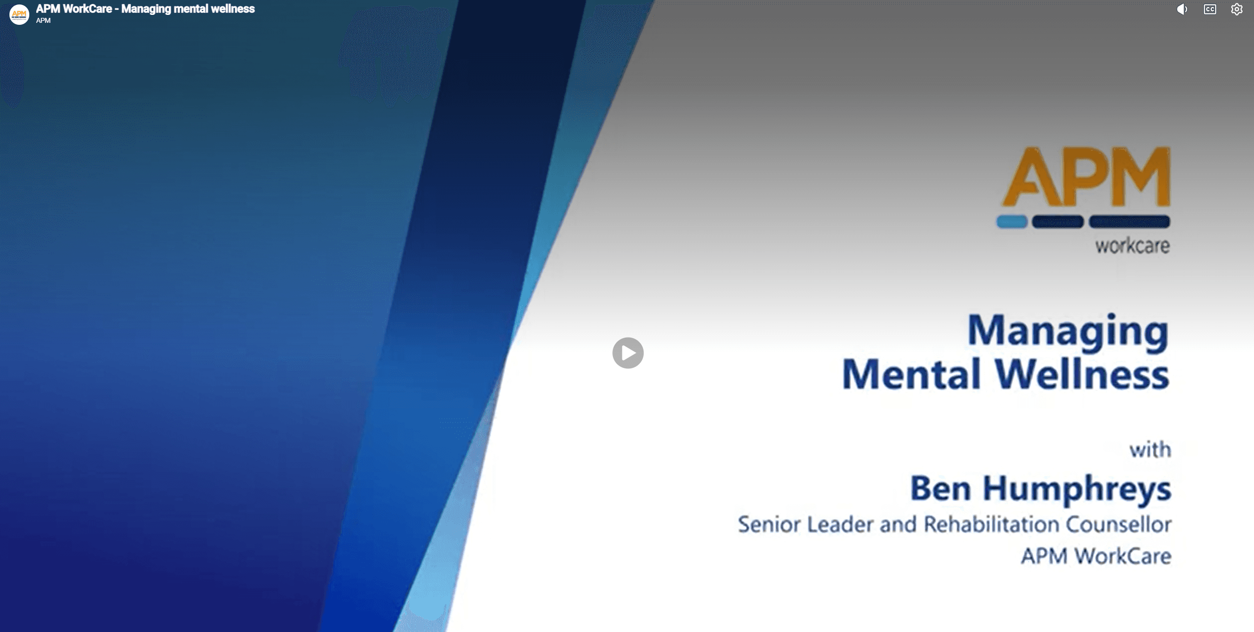 Managing mental wellness