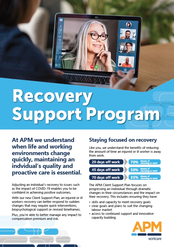 support and recovery assistant