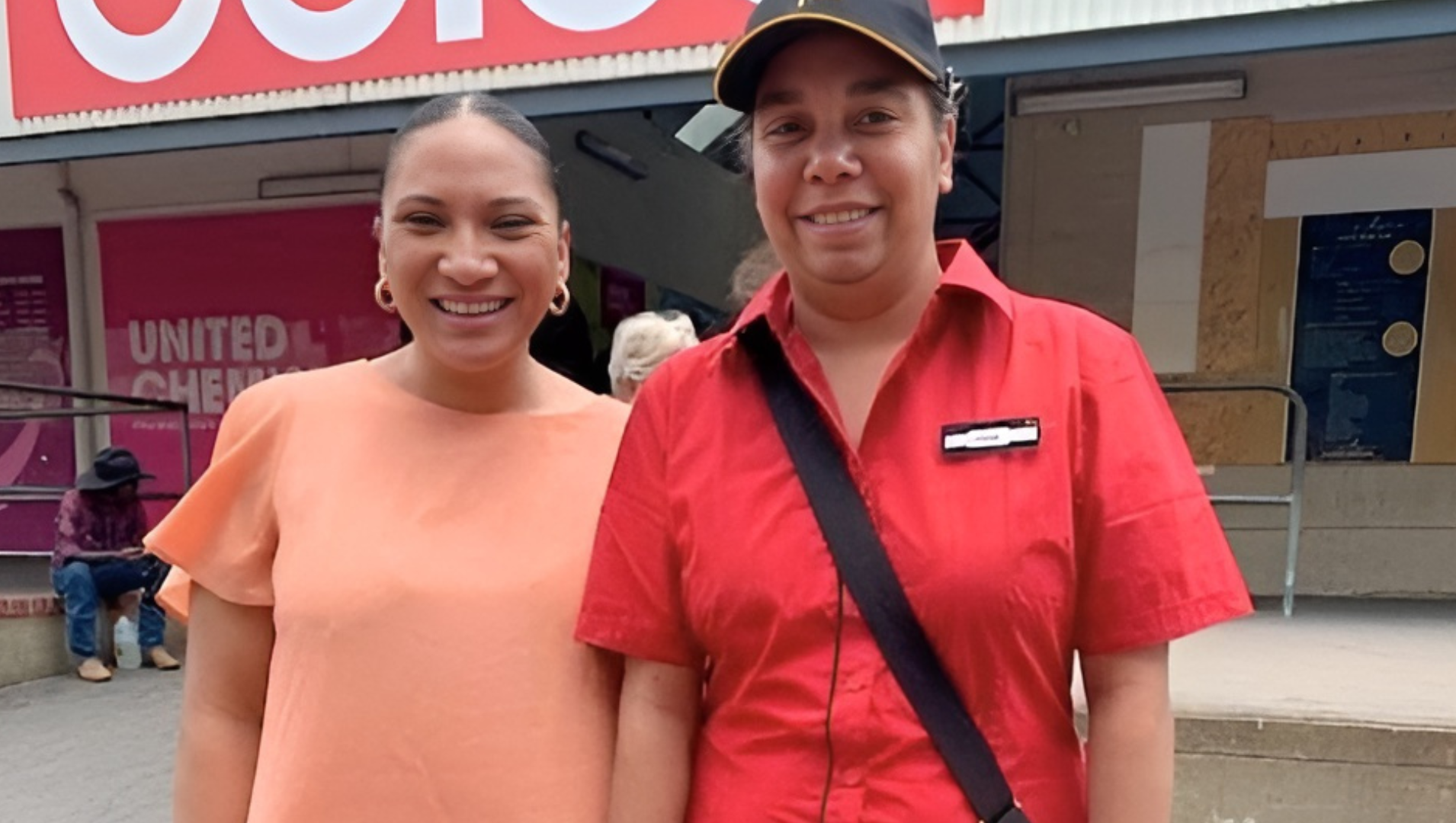 Workforce Australia participant Josephine with employment consultant Geeta after successfully finding work with McDonald's.