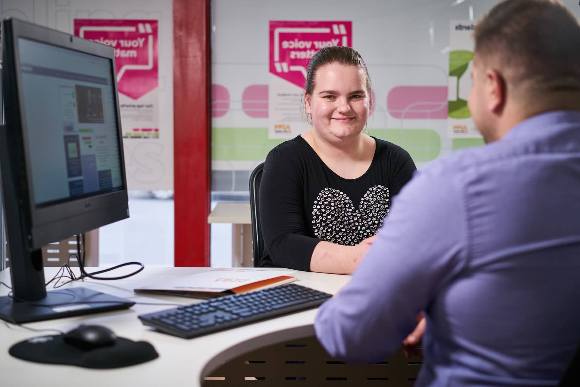Maddy has an intellectual disability and came to APM for help in finding a job