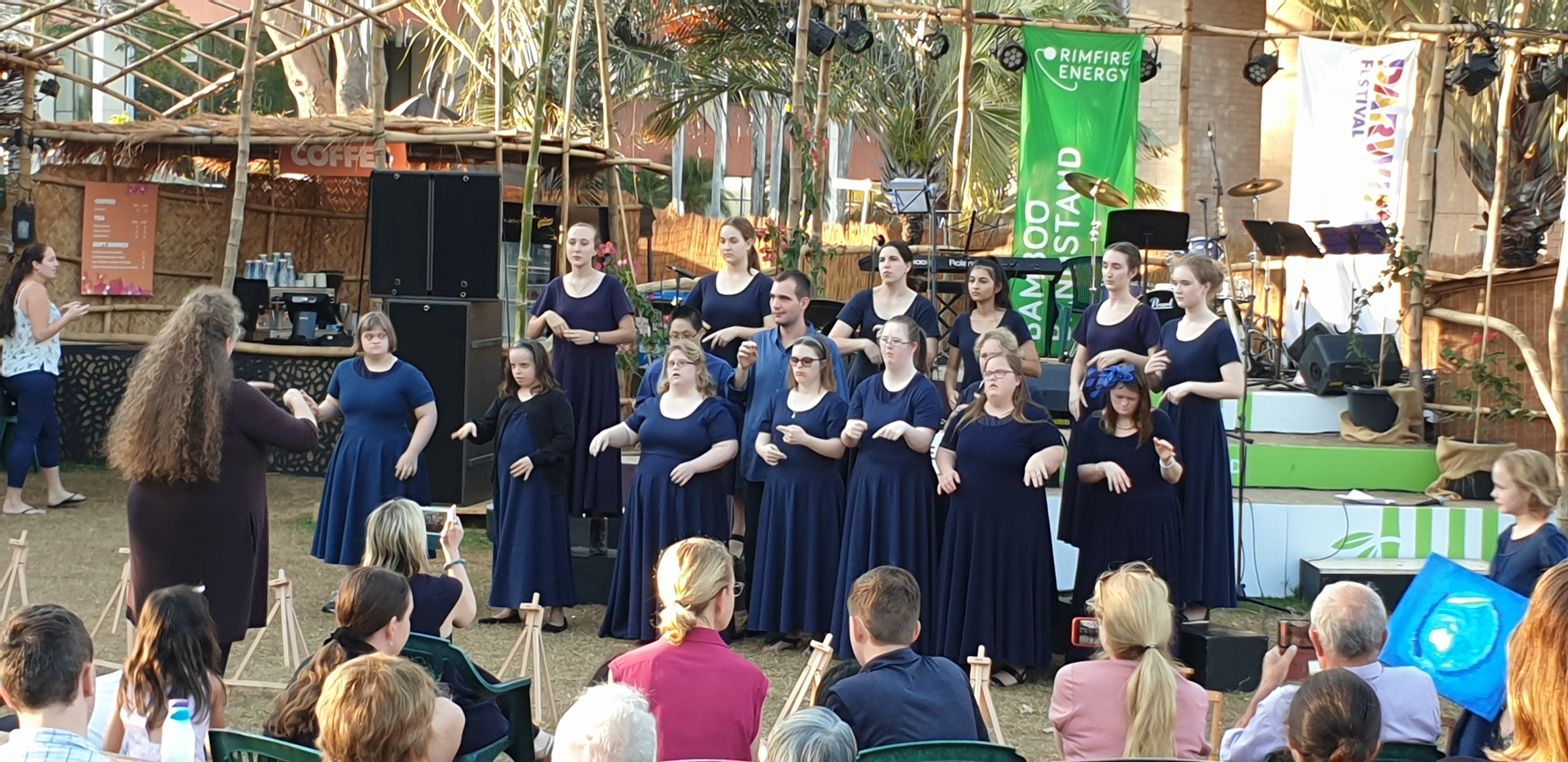 The Sing Song Signers Choir performing