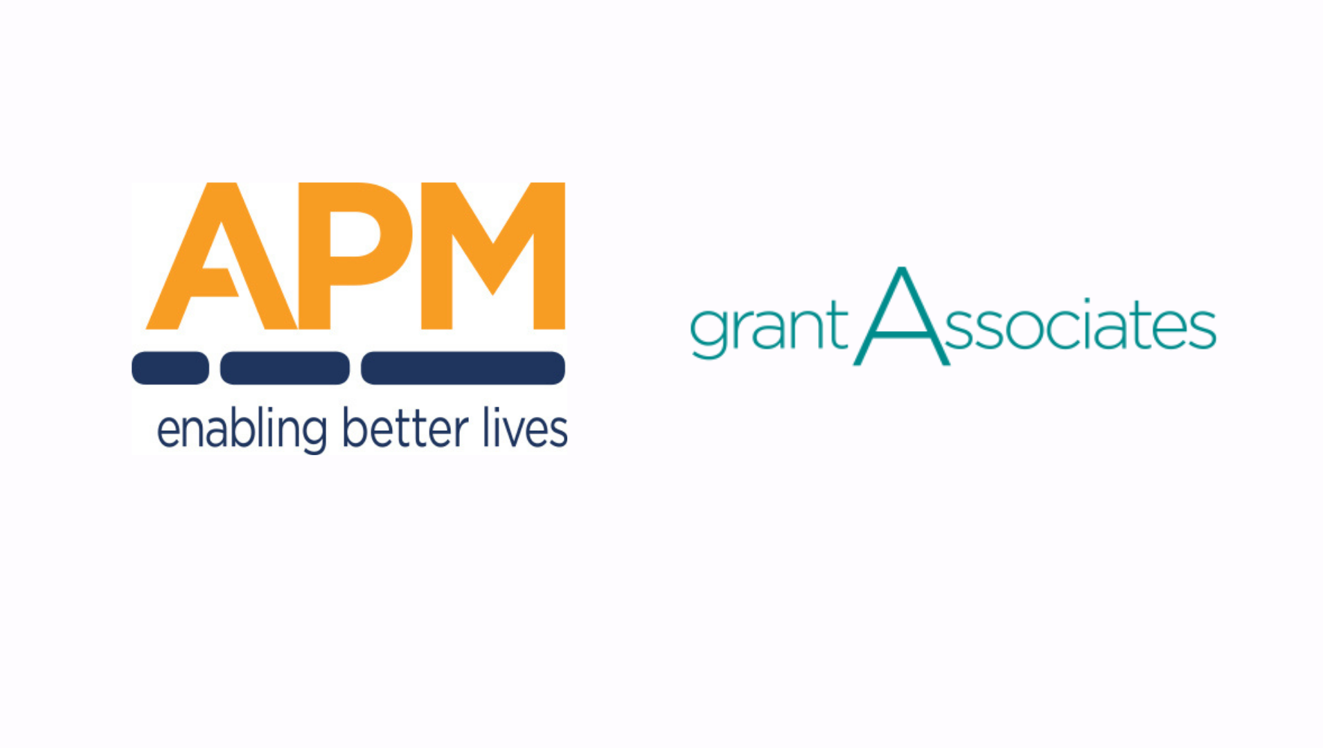 APM and Grant Associates logos