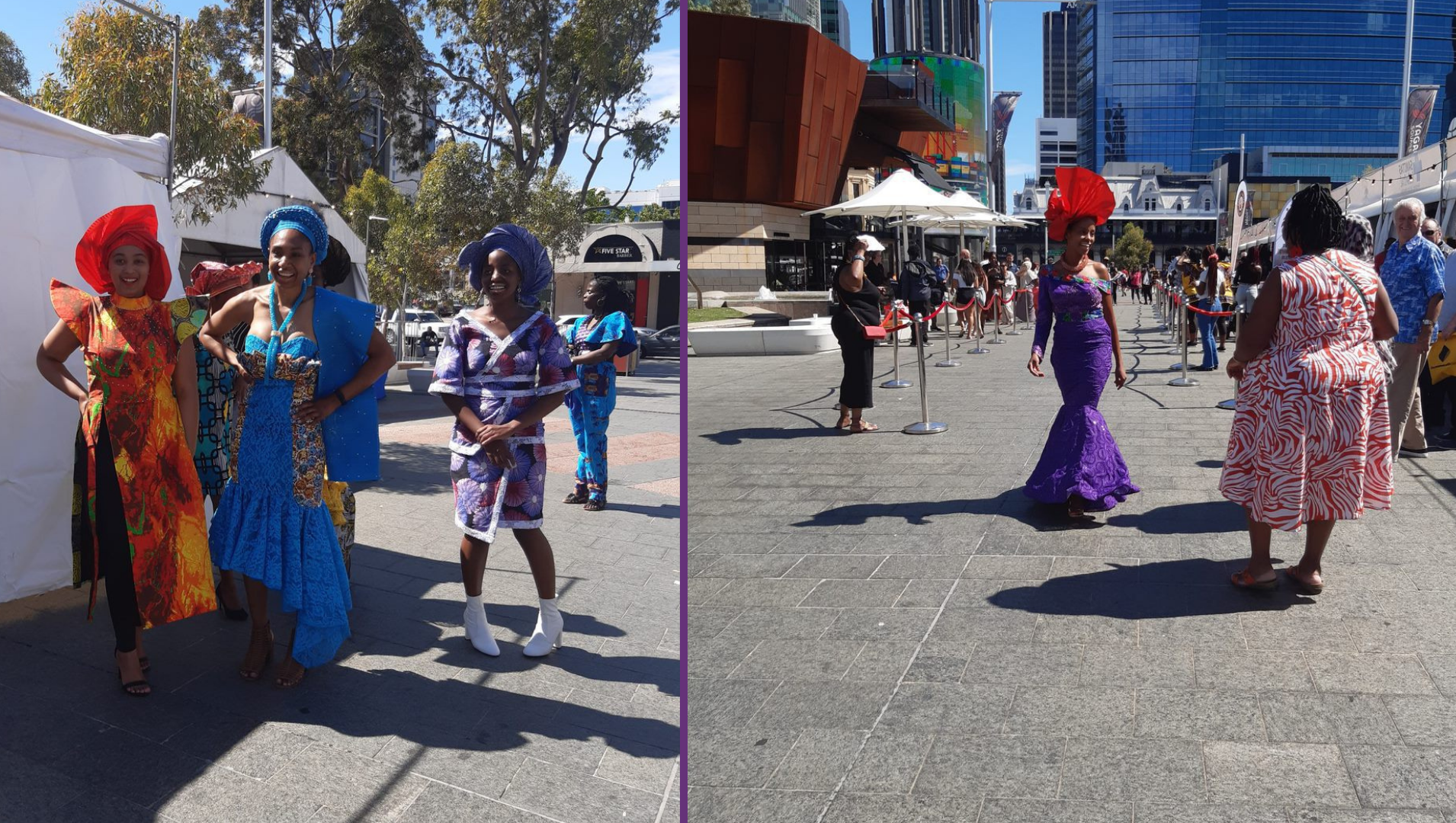 Participants and models from the Yagan Square event
