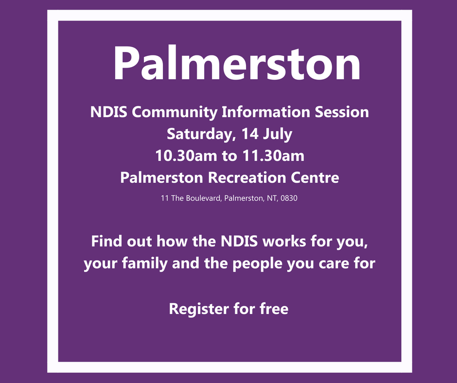 Register for the Palmerston NDIS info session