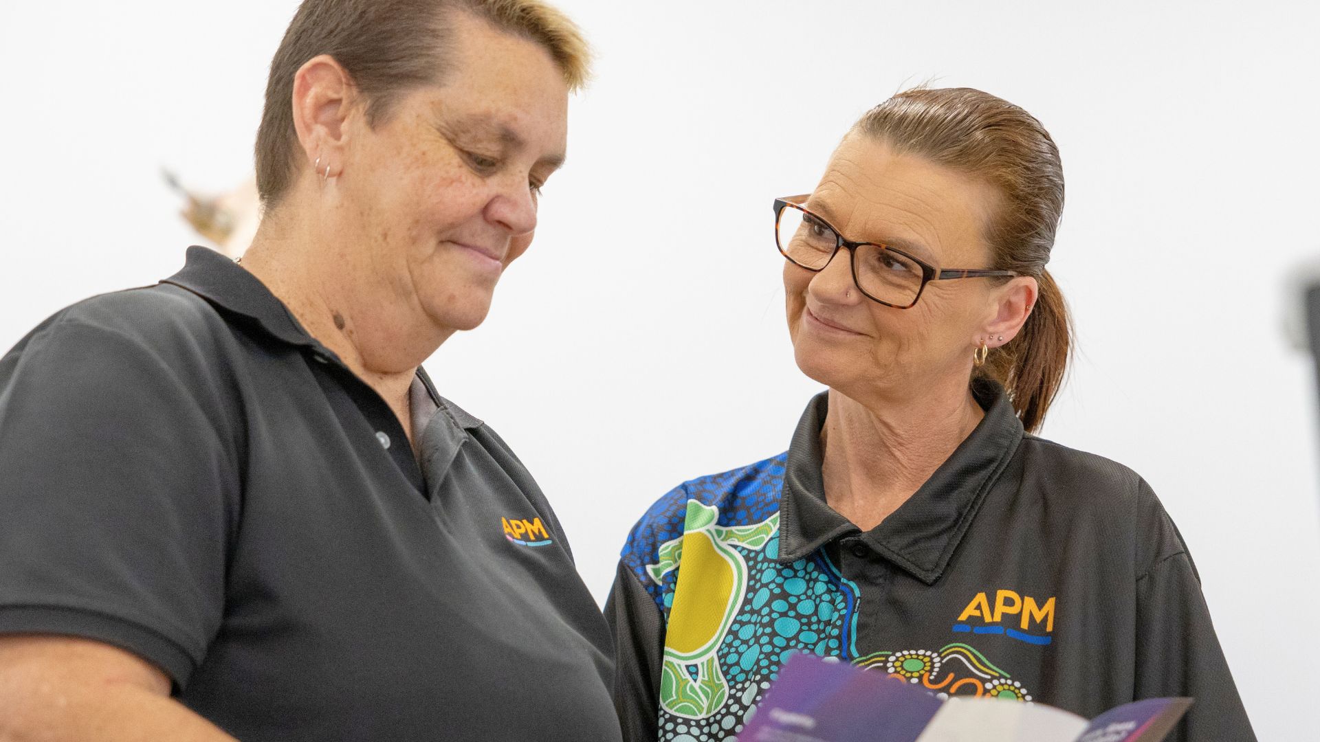 Rochelle supporting an APM team member